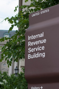 IRS Headquarters Sign